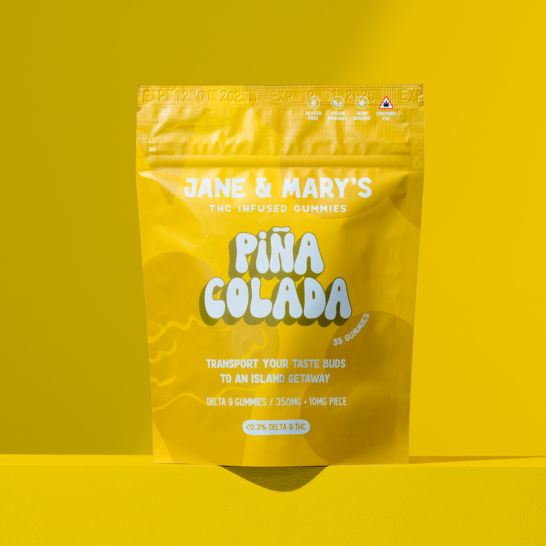 THC GUMMIES 350MG PIÑA COLADA - 35 GUMMIES