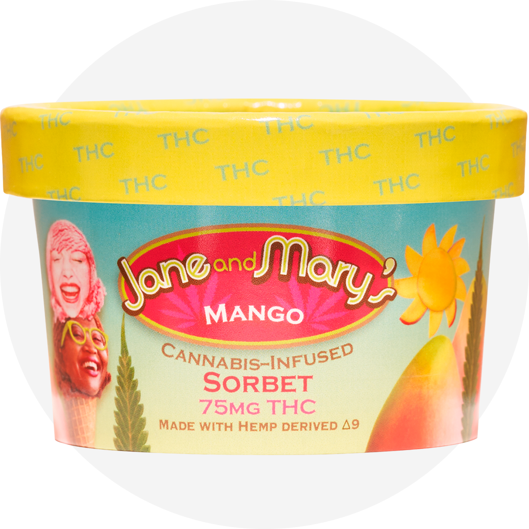 THC 75MG MANGO SORBET (5OZ)