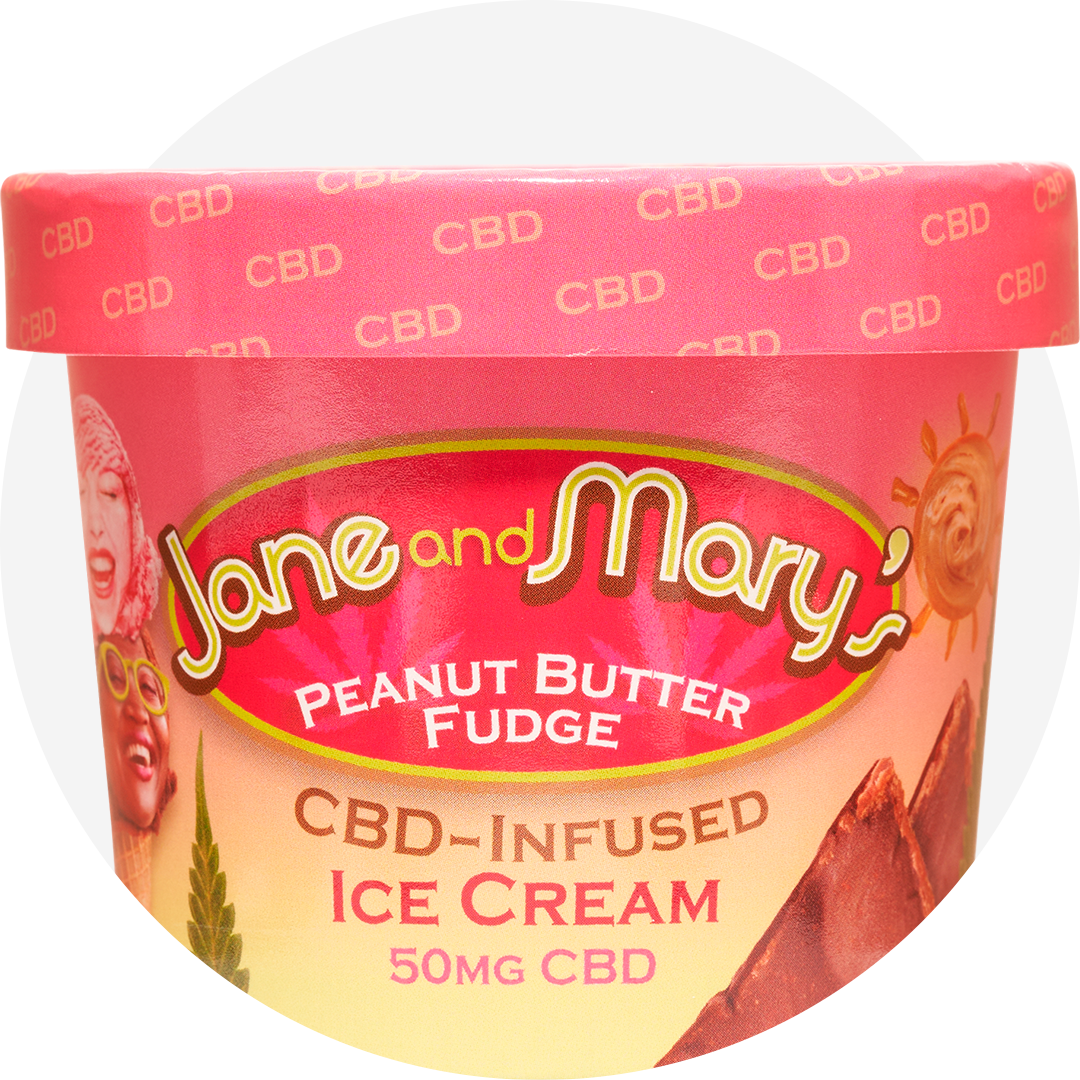 CBD 50MG PEANUT BUTTER FUDGE (8OZ) - 12 PACK CASE