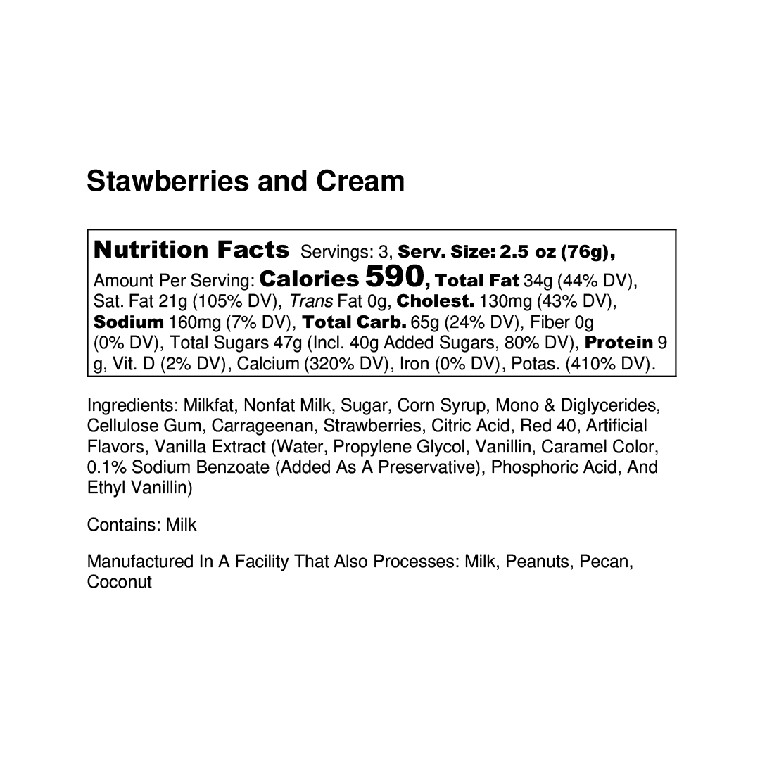 THC 75MG STRAWBERRY CREAM (5OZ)