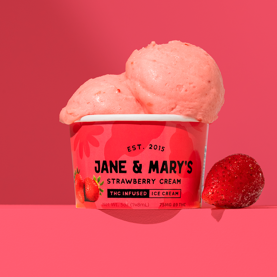THC 75MG STRAWBERRY CREAM (5OZ) – Jane & Mary's THC 75MG STRAWBERRY CREAM (5OZ) – Jane & Mary's