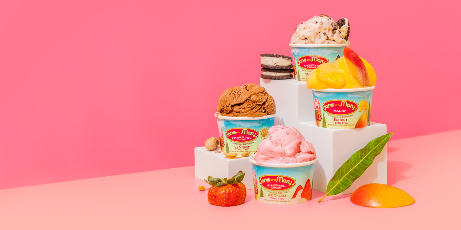 Infused Ice creams Jane & Mary's