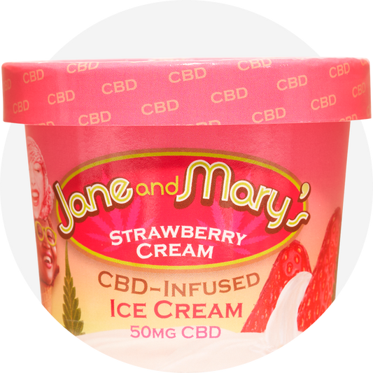 CBD 50MG STRAWBERRY CREAM (8oz)